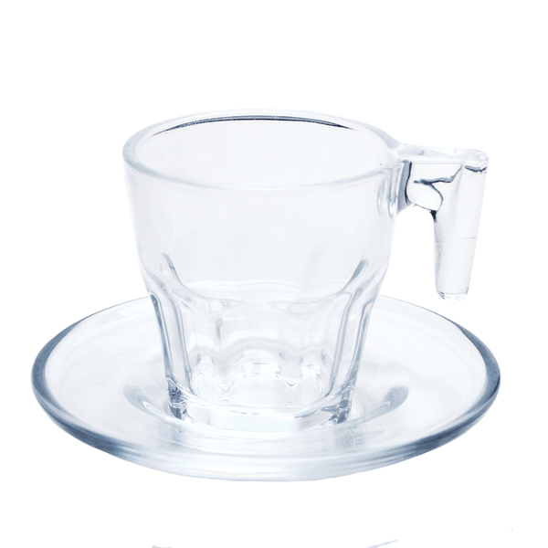 Jogo de Xícaras Para Café Bon Gourmet Allure, 06 Peças, Vidro - 35657