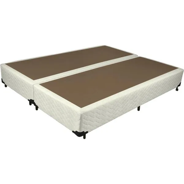 Box Casal Queen Universal com Tecido Sarja 158x198cm - Probel Sarja Palha