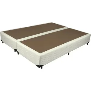 Box Casal Queen Universal com Tecido Sarja 158x198cm - Probel Sarja Palha