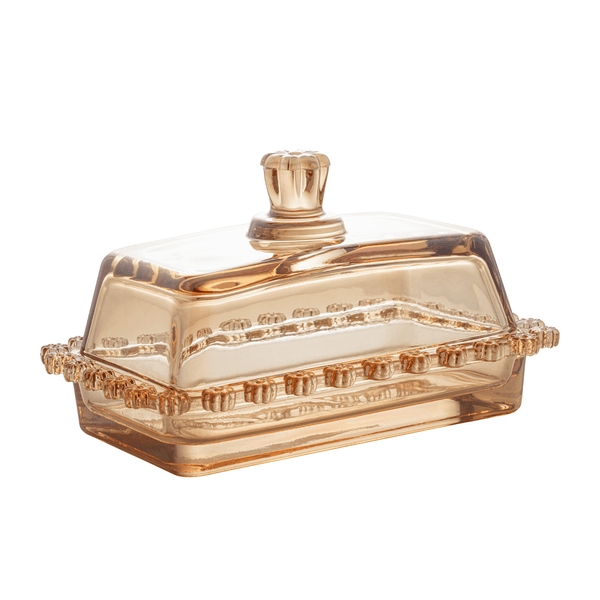 Manteigueira Cristal Daisy Wolff, Com Tampa, 18x11cm - 28809