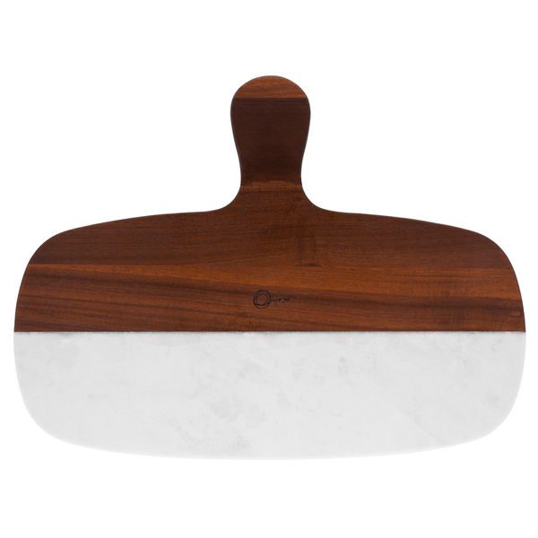 Tábua Multiuso Oxford, Mármore Branco e Madeira, 1,5 x 40,6cm - 69589