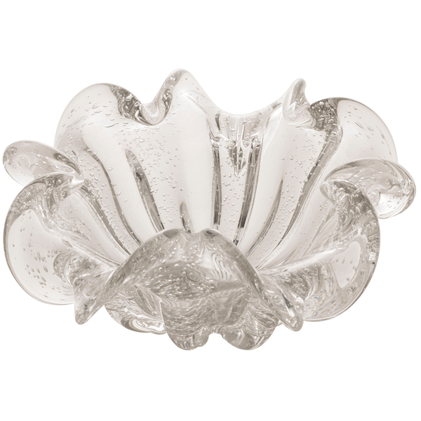 Centro De Mesa Italy Lyor, Vidro, Transparente, 24x11cm - 4468