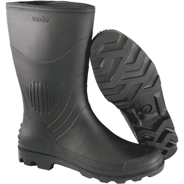 Bota de PVC Vonder, Tamanho 40, Cano Médio, Com Forro