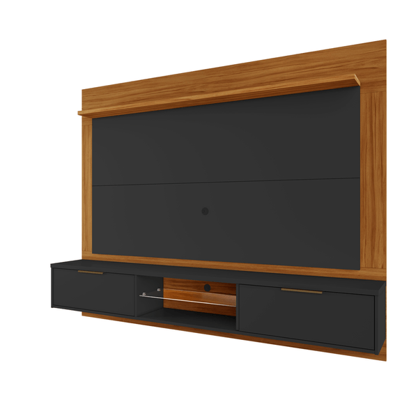 Painel NT1205 em MDP 2 Gavetas para TV até 65'' Freijó Trend/ Preto
