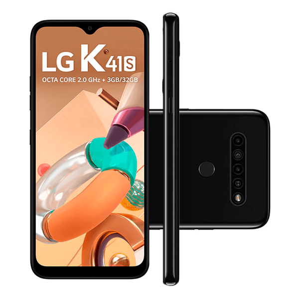 Smartphone LG K41S, 4 Câmeras, 6,5'', Android 9 Pie, 32GB, Octa Core, Preto - LMK410BMW
