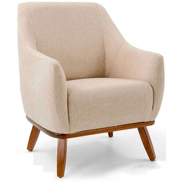 Poltrona Paloma, MDF e OSB, 1 Lugar, Percintas Elásticas - 773680 Bege