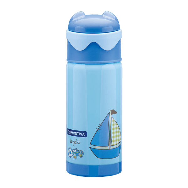 Garrafa Térmica Tramontina Le Petit, 350ml, Aço Inox, Azul - 61649/030