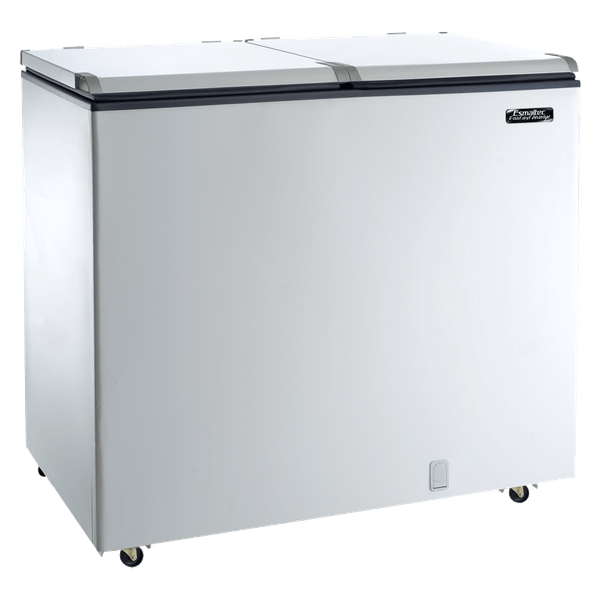 Freezer Horizontal Esmaltec 2 Tampas, 305L, Branco - EFH350 110V