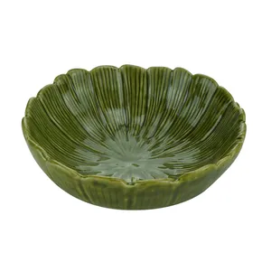Centro de Mesa Banana Leaf Lyor, Cerâmica, Verde - 4475