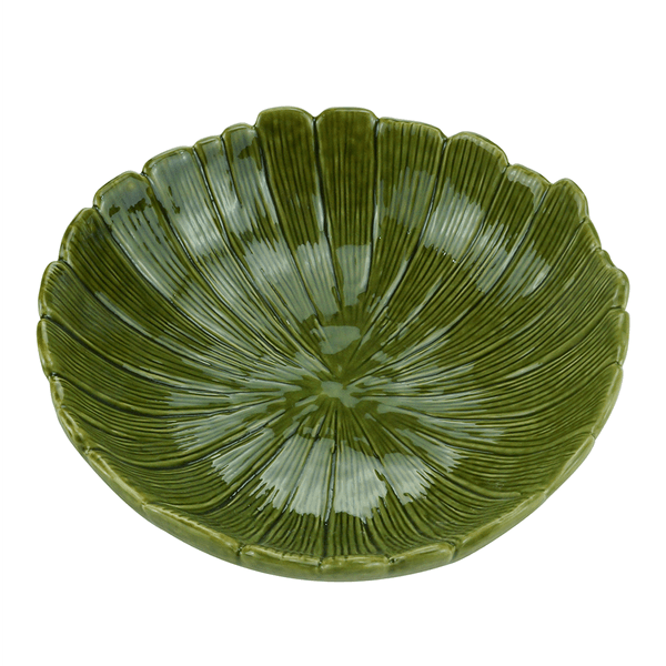 Centro de Mesa Banana Leaf Lyor, Cerâmica, Verde - 4477