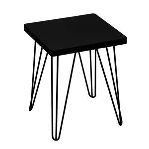Conjunto 2 Banquetas Impacto em MDF e Metal Preto
