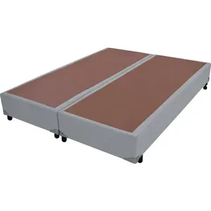 Box Casal Queen com Tecido Sued 193x203cm - Probel Sued Silver