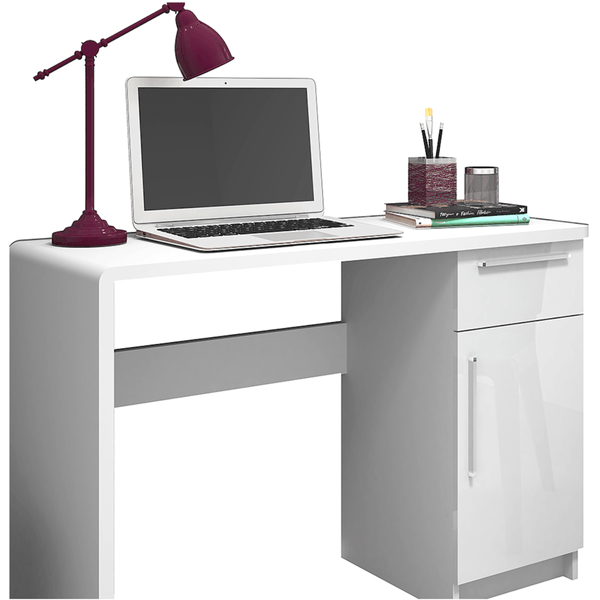 Mesa para Computador em MDP/MDF, 1 Gaveta, 1 Porta - Dream Branco