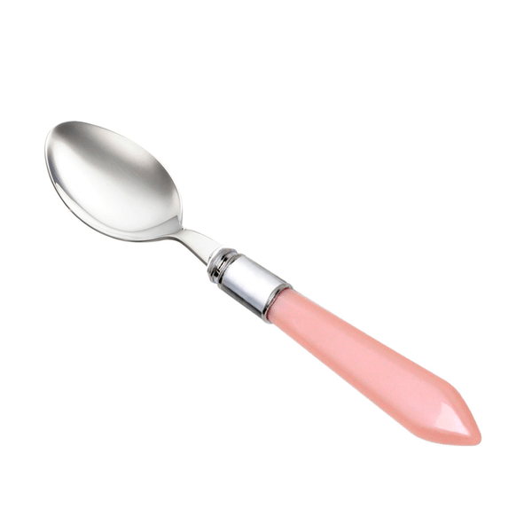 Jogo de Colheres Para Mesa Lyor Mother, 6 Peças, Aço Inox, Rosa/Prata - 7662