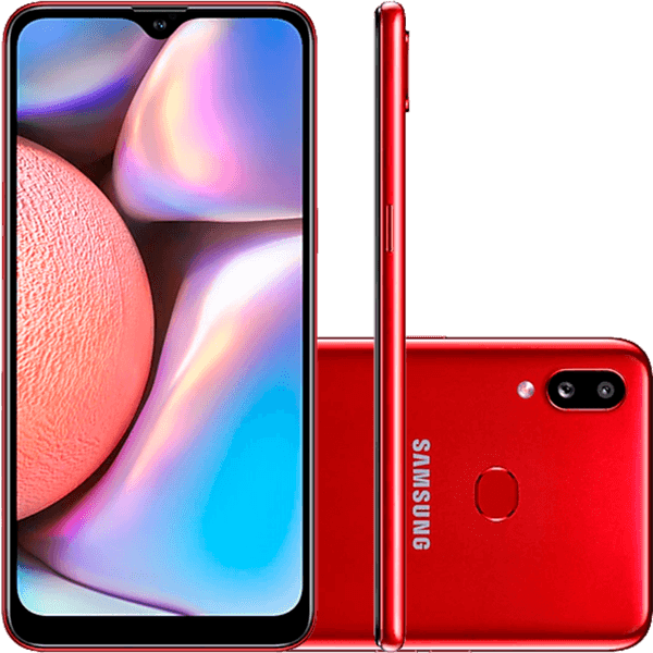 Smartphone Samsung Galaxy A10s, 6.2'', Câmera 13MP/2MP, 32GB, Octa-Core, Vermelho - A107M