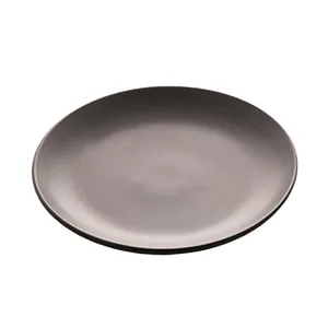 Conjunto de Pratos, 2 Peças, Cerâmica, Preto - 28557