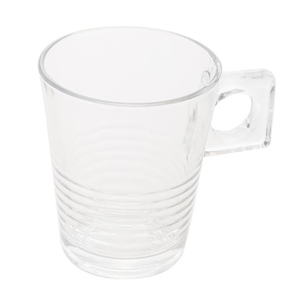 Conjunto de Xícaras para Chá Lima, 3 Peças, 200ml, Vidro, Transparente - 45019