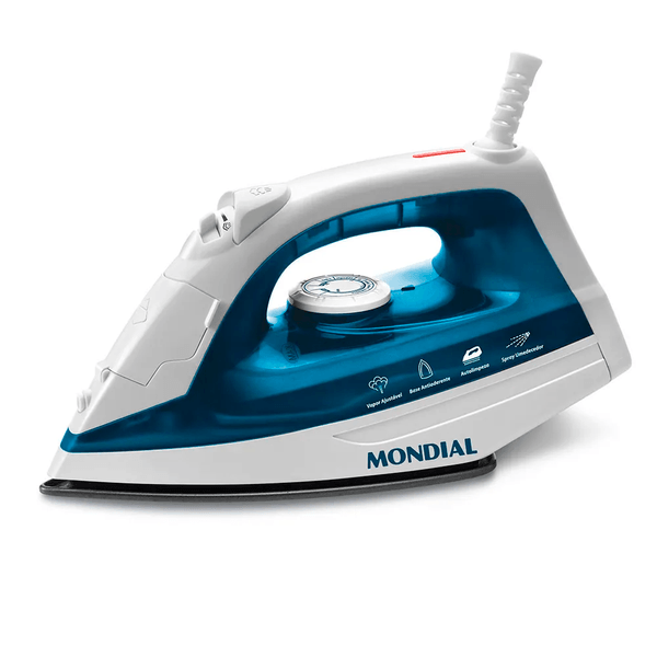 Ferro a Vapor Mondial F32 1200w Azul/Branco 220V