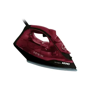 Ferro a Vapor Ultragliss Arno 1520W Base Durilium Airglide Vapor Contínuo Sistema Corta Pingos Vinho / Preto 220V
