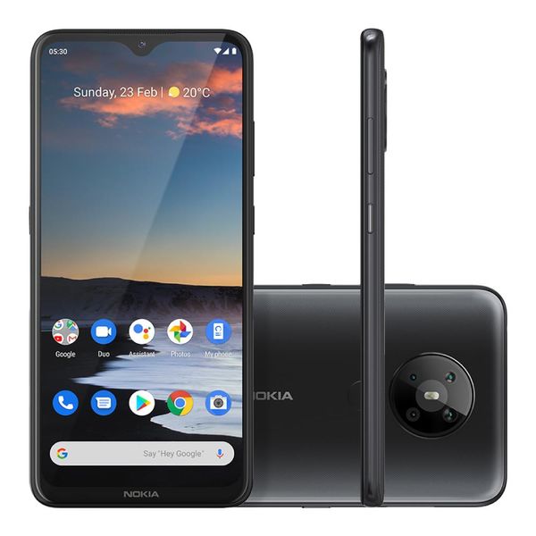 Smartphone Nokia 5.3 NK007 Dual Chip Tela 6.55" 4G WiFi Quad Câmera 13MP+5MP+2MP+2MP Preto