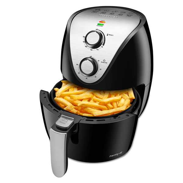 Fritadeira Sem Óleo Air Fryer Mondial Family, Timer, Controle Temperatura, 1500W, 3,5L, Preta - AF-30i 220V