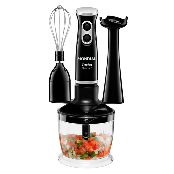 Mixer Turbo Mondial 350W 3 em 1 M-14 Preto 220V