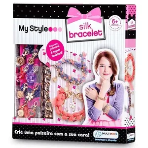Conjunto De Pulseiras De Seda My Style Multikids Br099
