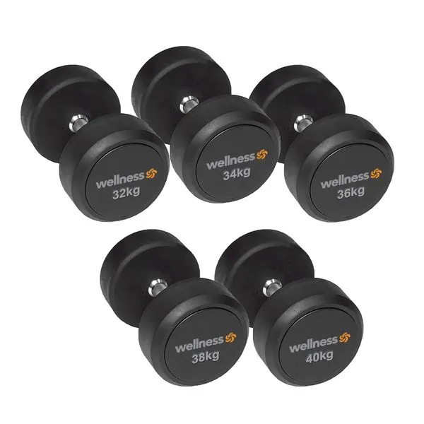 Kit 5 Pares Dumbbells (32Kg a 40Kg) Wellness - WK159 WK159