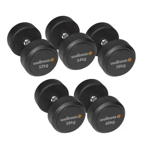 Kit 5 Pares Dumbbells (32Kg a 40Kg) Wellness - WK159 WK159