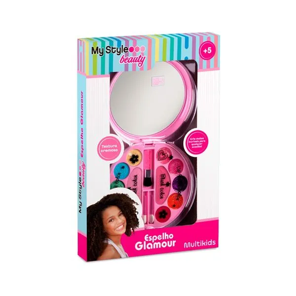 Maquiagem Infantil Espelho Glamour My Style Beauty +5 Anos Multikids - BR1332 BR1332