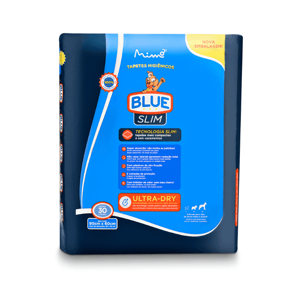 Tapete Higiênico Blue Slim 90x60cm 30 unidades