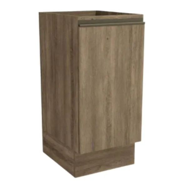 Balcão de Cozinha 40cm 1 Porta Kappesberg Ref.01 Balcão 400mm 1 porta acabamento nogal de madeira