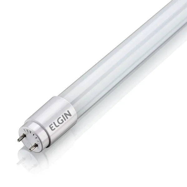 Lâmpada LED Tubular T8 G13 10W Bivolt Elgin Lâmpada de LED Tubular Elgin T8 10W G13 900 Lúmens Luz Branca