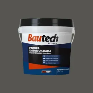 Tinta Premium Acrílica Fosco Emborrachada 4Kg Bautech Tinta Acrílica Fosco Emborrachada Grafite 4Kg Bautech