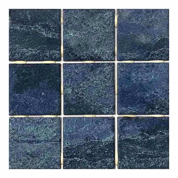 Revestimento Sancho Blue Bold Brilhante Azul 10x10cm 2,07m2 (Lote 74)