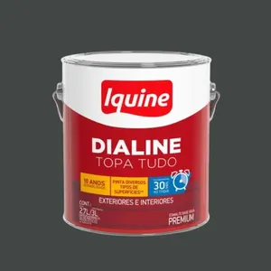 Esmalte Premium Base Água Fosco Dialine 3L Esmalte Premium Base Água Fosco Dialine Preto 3L