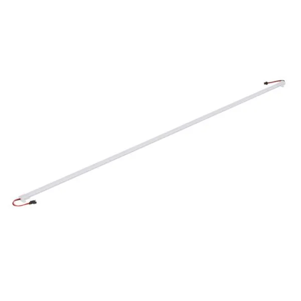 Perfil de Sobrepor 15mm em ABS Fita de LED com 1 Metro Gaya Perfil de Sobrepor em ABS Branco com Fita de LED 12W Luz Amarela 127V