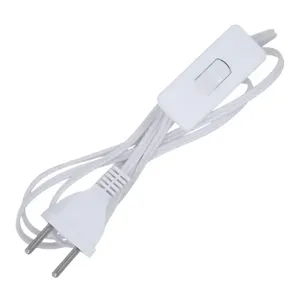 Interruptor com Rabicho 1,5m 1A A.Santos Interruptor com Rabicho 1,5m 1A 250V Branco