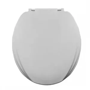 Assento Sanitário Almofadado Slim PP Oval Assento Sanitário Convencional Almofadado Slim PP Oval Cinza