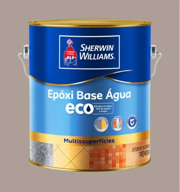 Tinta Premium Epóxi Multissuperfícies 3,6L Sherwin Williams Tinta Premium Epóxi Multissuperfícies Cinza Claro 3,6L