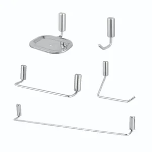 Kit Acessórios para Fixar Inox Lift com 5 peças Cromado