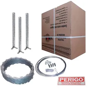 Kit Concertina Aço Galvanizado 30cm 10m Calhaforte Kit Concertina Aço Galvanizado 30cmx10m Calhaforte