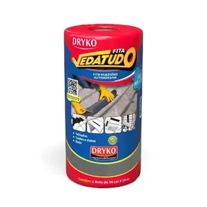 Fita Asfáltica Vedatudo Cinza 10m Dryko Fita Asfáltica Vedatudo Cinza 30cm 10m Dryko