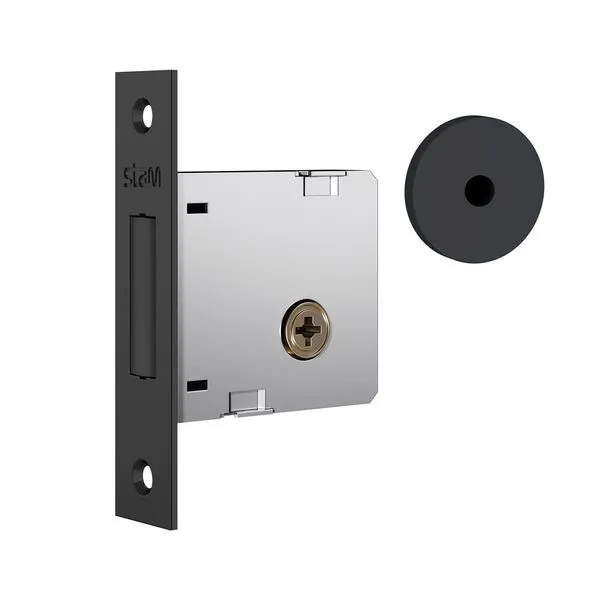 Trava de Segurança Externa Roseta Redonda Tetra 1004 Preto