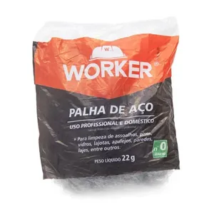 Palha de Aço Nº0 Fina 22g Worker