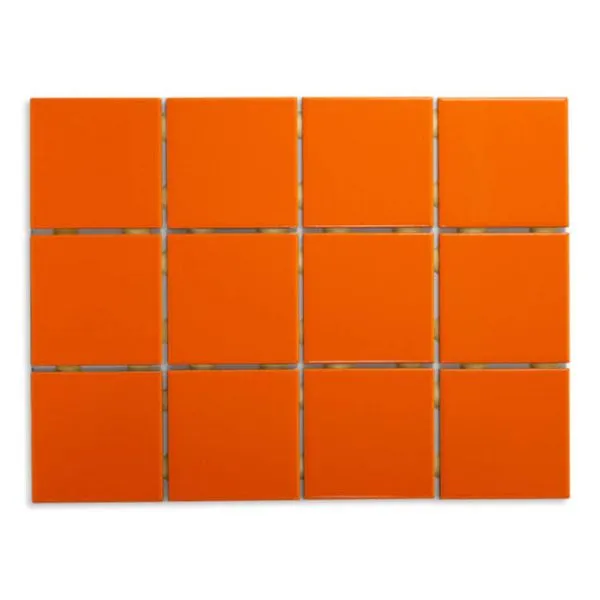 Revestimento Extra Telado Laranja Bold Brilhante 10X10cm 1,95m2 (Lote 13)