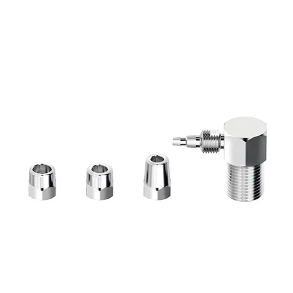 Adaptador para Filtro de Água Parede Latão 1/2X1/4X1/8" Cromado Censi