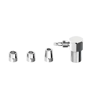 Adaptador para Filtro de Água Parede Latão 1/2X1/4X1/8" Cromado Censi