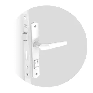 Fechadura Externa Popline Reta PY45 Esp15 20mm Branca