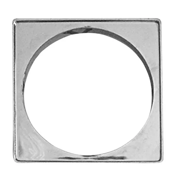 Porta Grelha Quadrada Cromada para Grelha Quadrada PVC 6 peças Grap Porta Grelha Quadrado para Grelha Quadrada Cromado DN150 6 Peças Grap